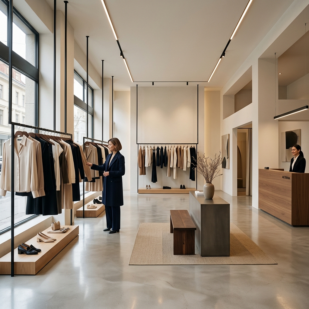 A clean, branded storefront